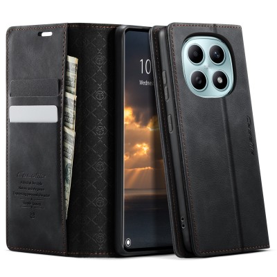 "CaseMe" Retro Skin ahke kaaned - must (Poco M8 / Redmi Note 15 5G)