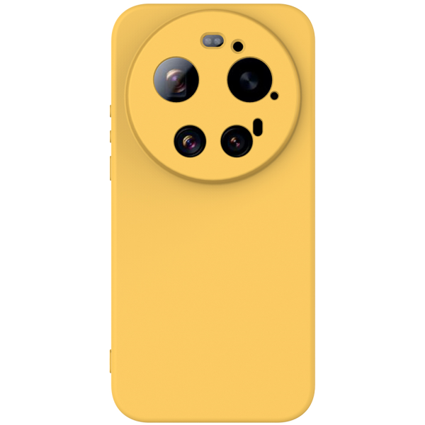 "Shell" kõva silikoon (TPU) ümbris – kollane (Xiaomi 17 Ultra)