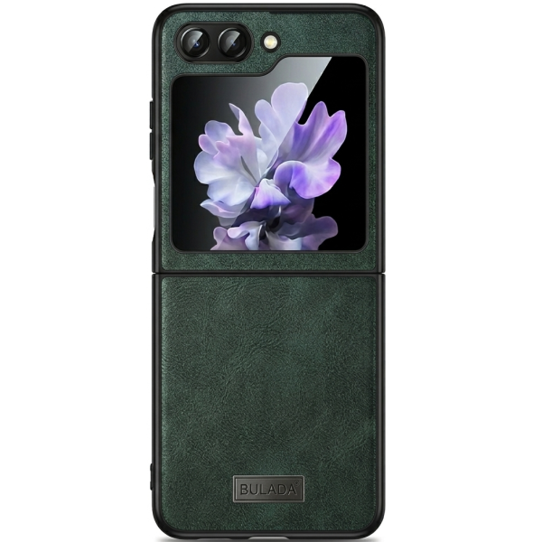 „Sulada“ Leather kaaned - roheline (Galaxy Flip5)