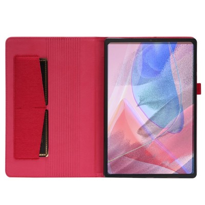 "Fashion" Tahke tekstiilist kaaned - punane (Lenovo Tab 10.1)