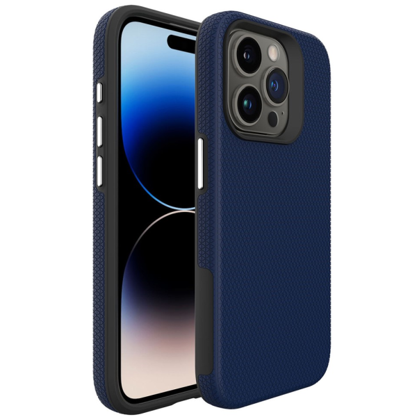 „TUKU“ Shockproof kõva silikoonümbris - tumesinine (iPhone 16 Pro Max)