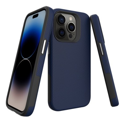 „TUKU“ Shockproof kõva silikoonümbris - tumesinine (iPhone 16 Pro Max)