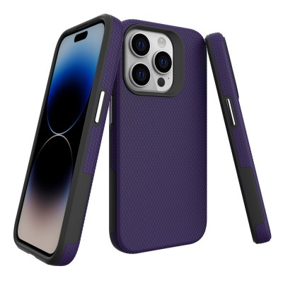 „TUKU“ Shockproof kõva silikoonümbris - lilla (iPhone 16 Pro)