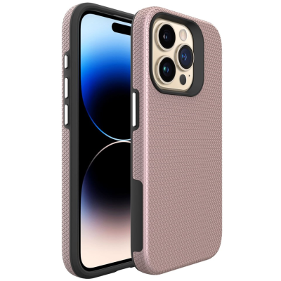 „TUKU“ Shockproof kõva silikoonümbris - roosa (iPhone 16 Pro)
