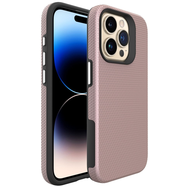 „TUKU“ Shockproof kõva silikoonümbris - roosa (iPhone 16 Pro)