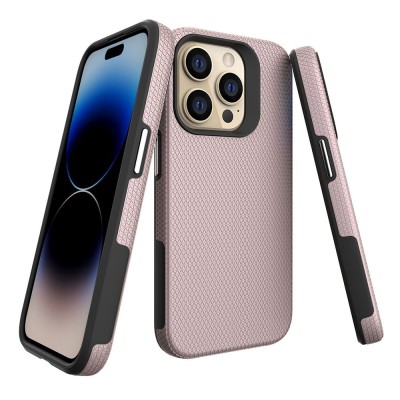 „TUKU“ Shockproof kõva silikoonümbris - roosa (iPhone 16 Pro)