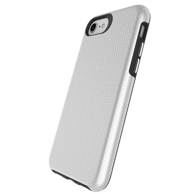 „TUKU“ Shockproof kõva silikoonümbris - hõbedane (iPhone 17e / 16e)