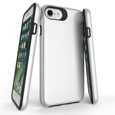 „TUKU“ Shockproof kõva silikoonümbris - hõbedane (iPhone 17e / 16e)