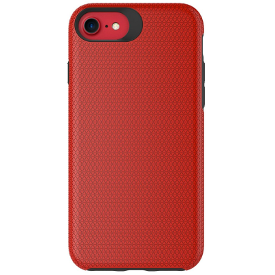 „TUKU“ Shockproof kõva silikoonümbris - punane (iPhone 17e / 16e)