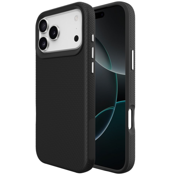 „TUKU“ Shockproof kõva silikoonümbris - must (iPhone 17 Pro)