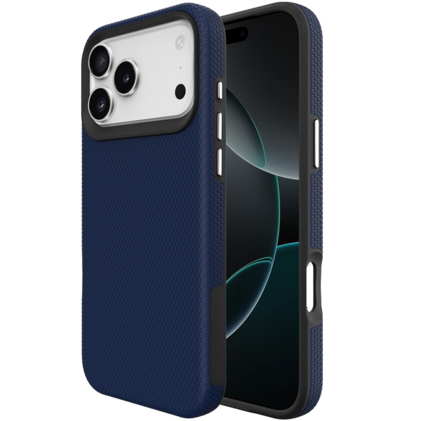 „TUKU“ Shockproof kõva silikoonümbris - tumesinine (iPhone 17 Pro)
