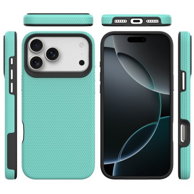 „TUKU“ Shockproof kõva silikoonümbris - roheline (iPhone 17 Pro)
