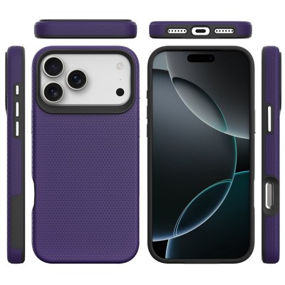 „TUKU“ Shockproof kõva silikoonümbris - lilla (iPhone 17 Pro)