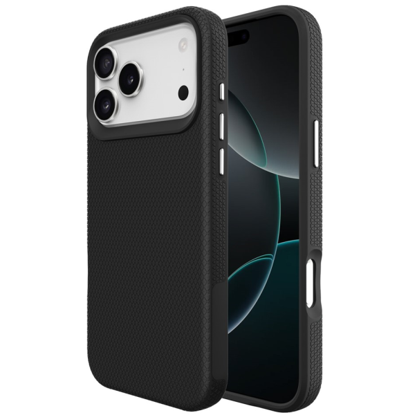 „TUKU“ Shockproof kõva silikoonümbris - must (iPhone 17 Pro Max)