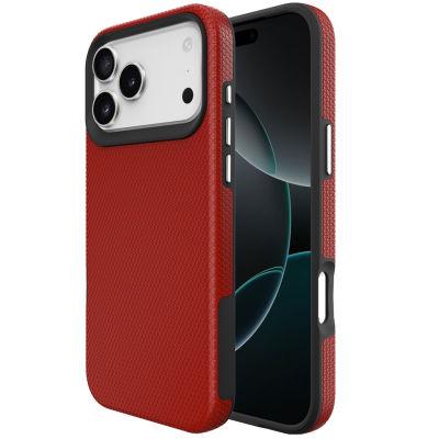 „TUKU“ Shockproof kõva silikoonümbris - punane (iPhone 17 Pro Max)