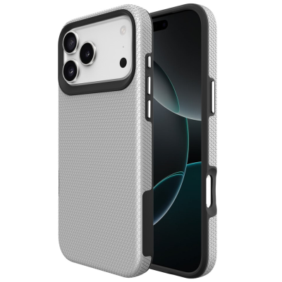 „TUKU“ Shockproof kõva silikoonümbris - hõbedane (iPhone 17 Pro Max)