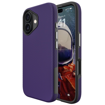 „TUKU“ Shockproof kõva silikoonümbris - lilla (iPhone 17)