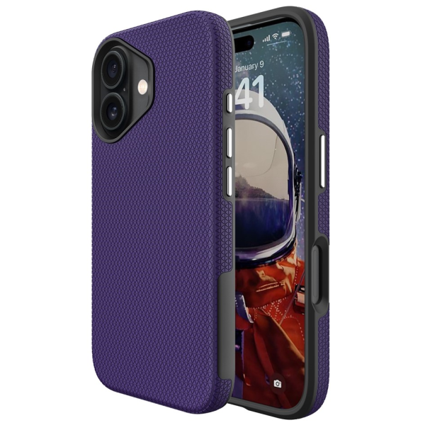 „TUKU“ Shockproof kõva silikoonümbris - lilla (iPhone 17)