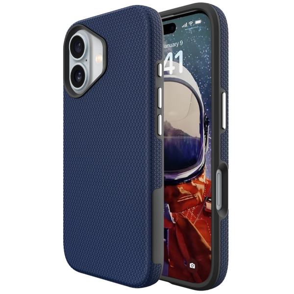 „TUKU“ Shockproof kõva silikoonümbris - tumesinine (iPhone 17)
