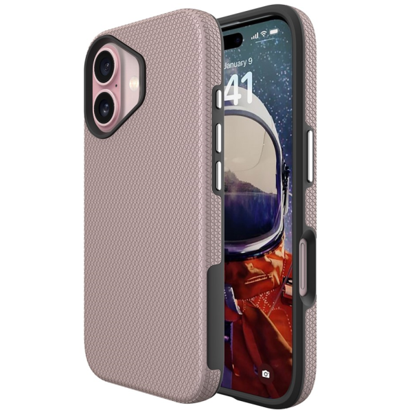 "TUKU“ Shockproof kõva silikoonümbris - roosa (iPhone 17)