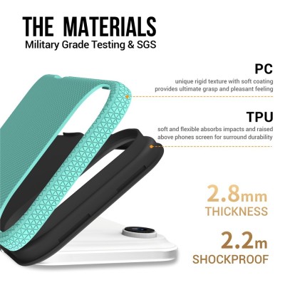 „TUKU“ Shockproof kõva silikoonümbris - roheline (iPhone Air)