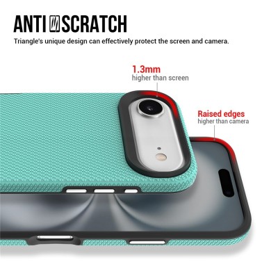„TUKU“ Shockproof kõva silikoonümbris - roheline (iPhone Air)