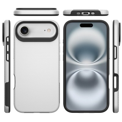 „TUKU“ Shockproof kõva silikoonümbris - hõbedane (iPhone Air)