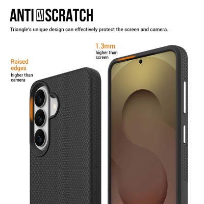 „TUKU“ Shockproof kõva silikoonümbris - must (Galaxy S26)
