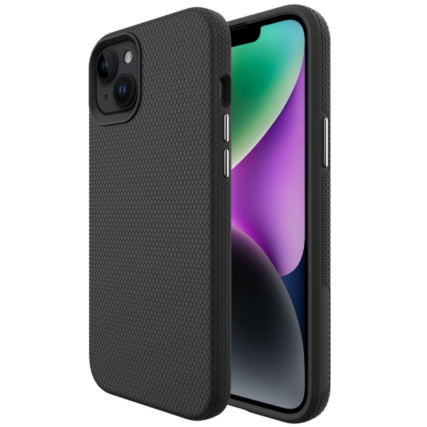 „TUKU“ Shockproof kõva silikoonümbris - must (iPhone 15)