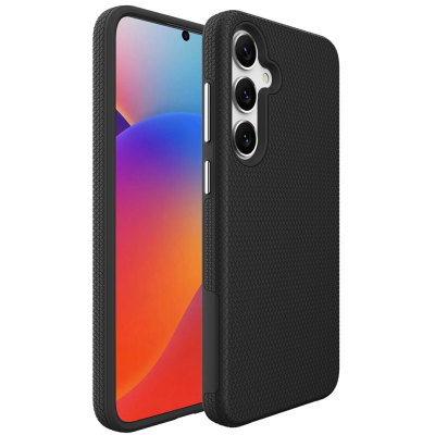 „TUKU“ Shockproof kõva silikoonümbris - must (Galaxy S25)