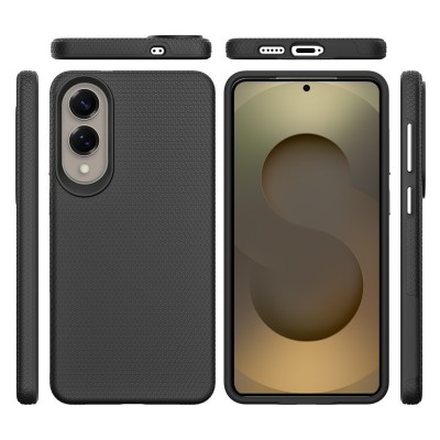 „TUKU“ Shockproof kõva silikoonümbris - must (Galaxy S25 Edge)