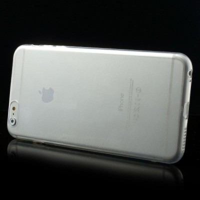 Apple iPhone 6 Plus (6s Plus) skaidrus (permatomas) kieto silikono TPU ploniausias pasaulyje dėklas / Priedai.lt