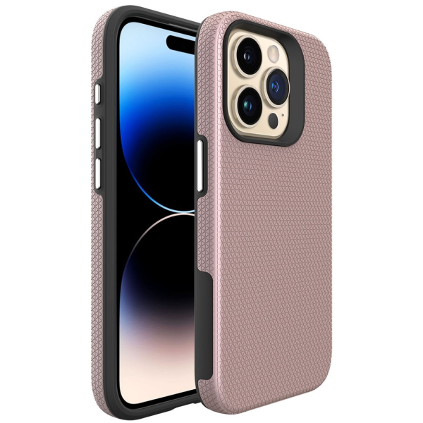 "TUKU“ Shockproof kõva silikoonümbris - roosa (iPhone 16 Pro Max)
