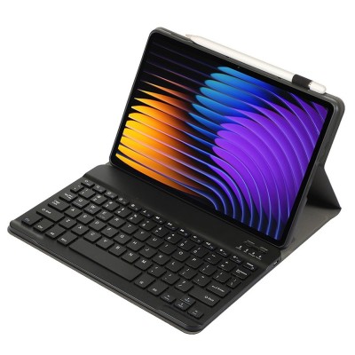 „Bosina“ Tahke kaaned klaviatuuriga - must (Xiaomi Pad 7 / Pad 7 Pro / Pad 8 / Pad 8 Pro / Poco Pad X1)