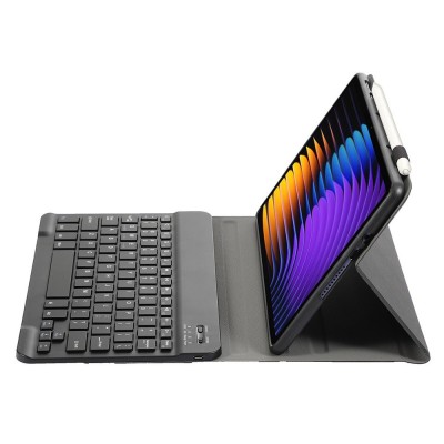 „Bosina“ Tahke kaaned klaviatuuriga - must (Xiaomi Pad 7 / Pad 7 Pro / Pad 8 / Pad 8 Pro / Poco Pad X1)