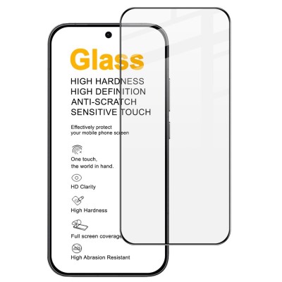 "IMAK" Tempered Glass täielik katvus kaitsev ekraaniklaas - must (Poco X8 Pro / Redmi Turbo 5)