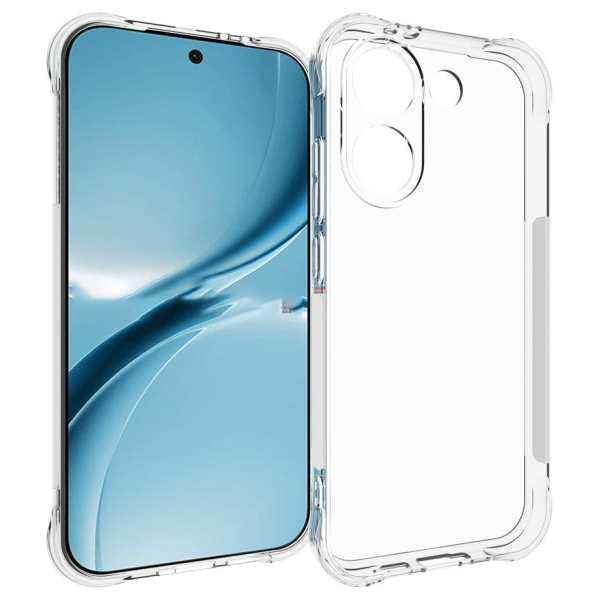 Tugevdatud kaitse kõvast silikoonist (TPU) ümbris – läbipaistev (Poco X8 Pro / Redmi Turbo 5)