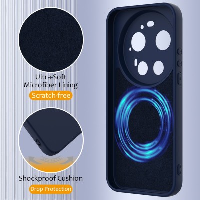 "Shell" MagSafe Kõva silikoon (TPU) ümbris - tumesinine (Xiaomi 17 Ultra)