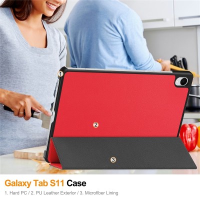 „Saige" Tahke kaaned - punane (Galaxy Tab S11)