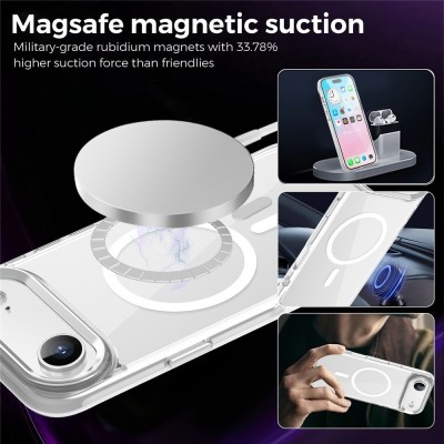 "Tubi" MagSafe kõva silikoonist (TPU) ümbris - läbipaistev (iPhone Air)