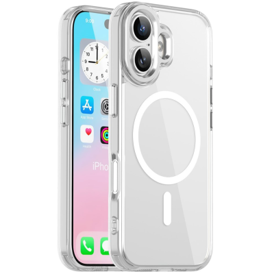"Tubi" MagSafe kõva silikoonist (TPU) ümbris - läbipaistev (iPhone 17)