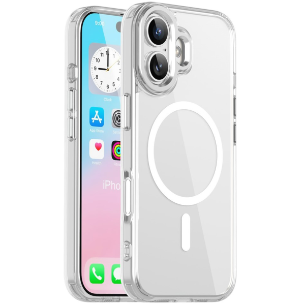 "Tubi" MagSafe kõva silikoonist (TPU) ümbris - läbipaistev (iPhone 17)