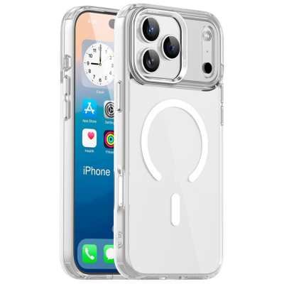 "Tubi" MagSafe kõva silikoonist (TPU) ümbris - läbipaistev (iPhone 17 Pro Max)