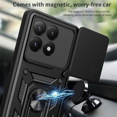 "Mozhi" Kickstand Tugevdatud turvalisus ümbris - must (Xiaomi 15T)