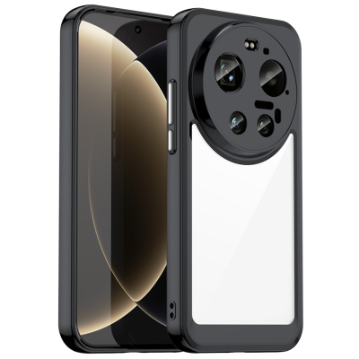 "Mofan" läbipaistev kõva silikoon (TPU) ümbris – must (Xiaomi 17 Ultra)