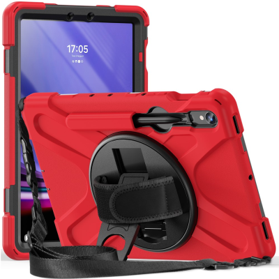 Tugevdatud turvalisus kaaned - punane (Galaxy Tab S7 11" / S8 11" / S9 11" / S9 FE 5G / S10 Lite)-st-st