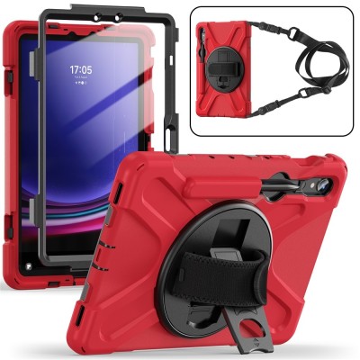 Tugevdatud turvalisus kaaned - punane (Galaxy Tab S7 11" / S8 11" / S9 11" / S9 FE 5G / S10 Lite)-st-st