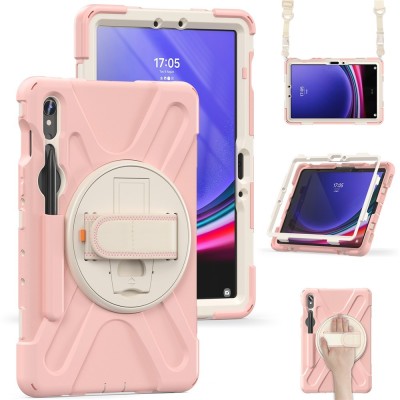 Tugevdatud turvalisus kaaned - Kergelt roosa (Galaxy Tab S7 11" / S8 11" / S9 11" / S9 FE 5G / S10 Lite)-st-st