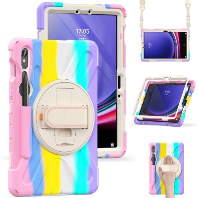Tugevdatud turvalisus kaaned - värviline / roosa (Galaxy Tab S7 11" / S8 11" / S9 11" / S9 FE 5G / S10 Lite)-st-st
