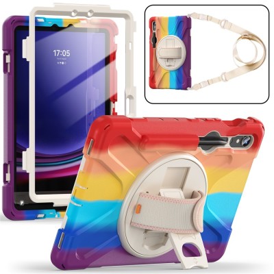 Tugevdatud turvalisus kaaned - värviline / punane (Galaxy Tab S7 11" / S8 11" / S9 11" / S9 FE 5G / S10 Lite)-st-st-st